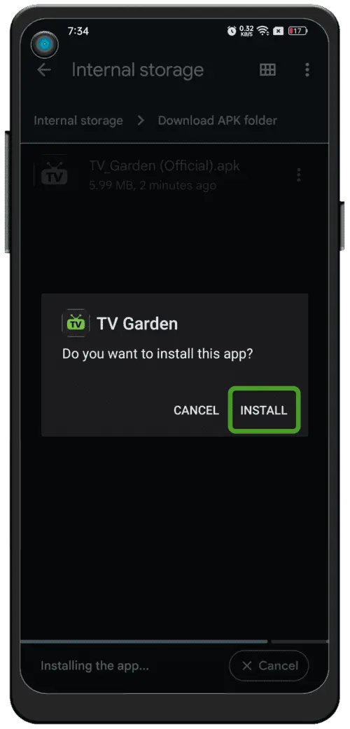 انسٹال کریں اور DCTV چلائیں